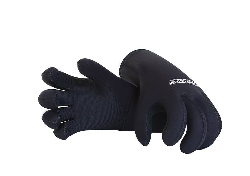 картинка Перчатки мокрого типа, 5мм с загнутыми пальцами,внутреннее покрытие нейлон AQ112-10 от магазина Акватикс