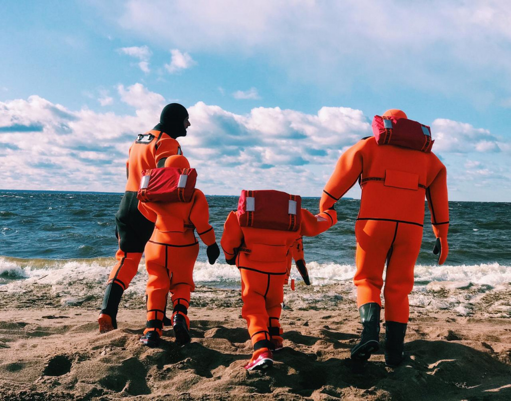 14 марта состоялся выезд детской команды "Акватикс" на берег Финского залива.